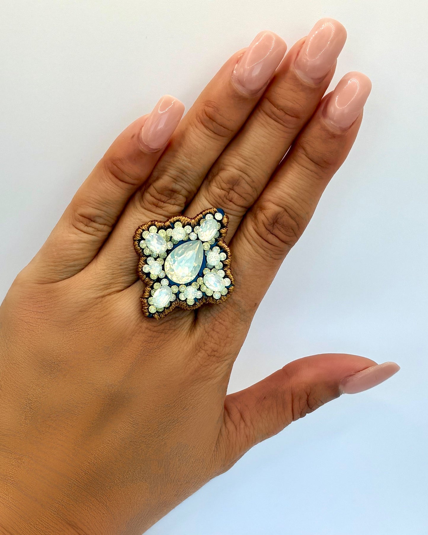 White Stones Ring