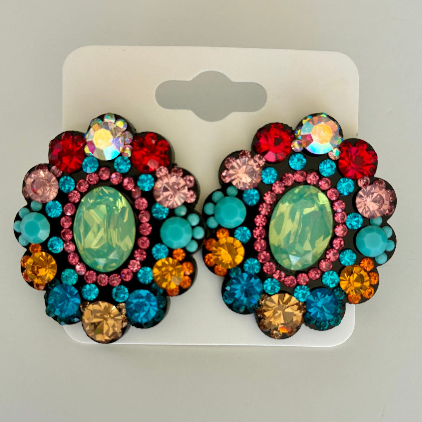 Colorful Floral Earrings