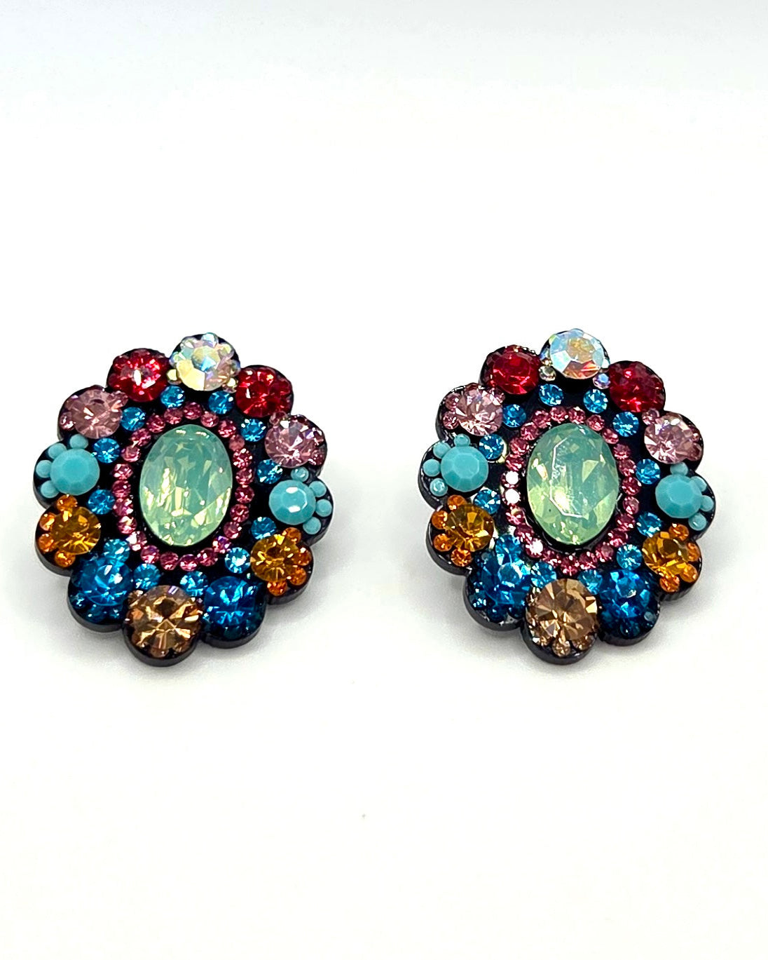 Colorful Floral Earrings