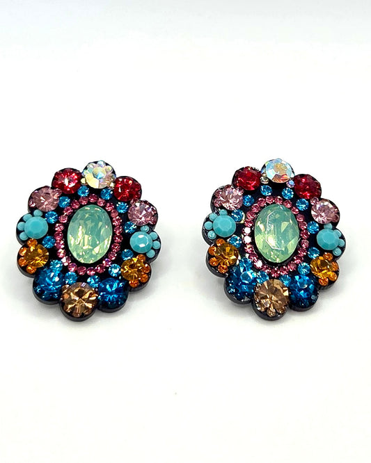 Colorful Floral Earrings