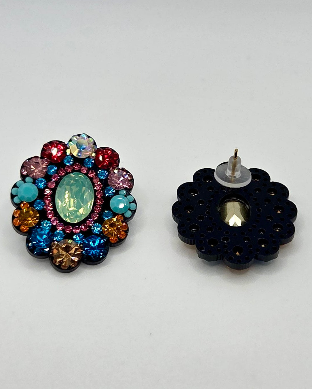Colorful Floral Earrings