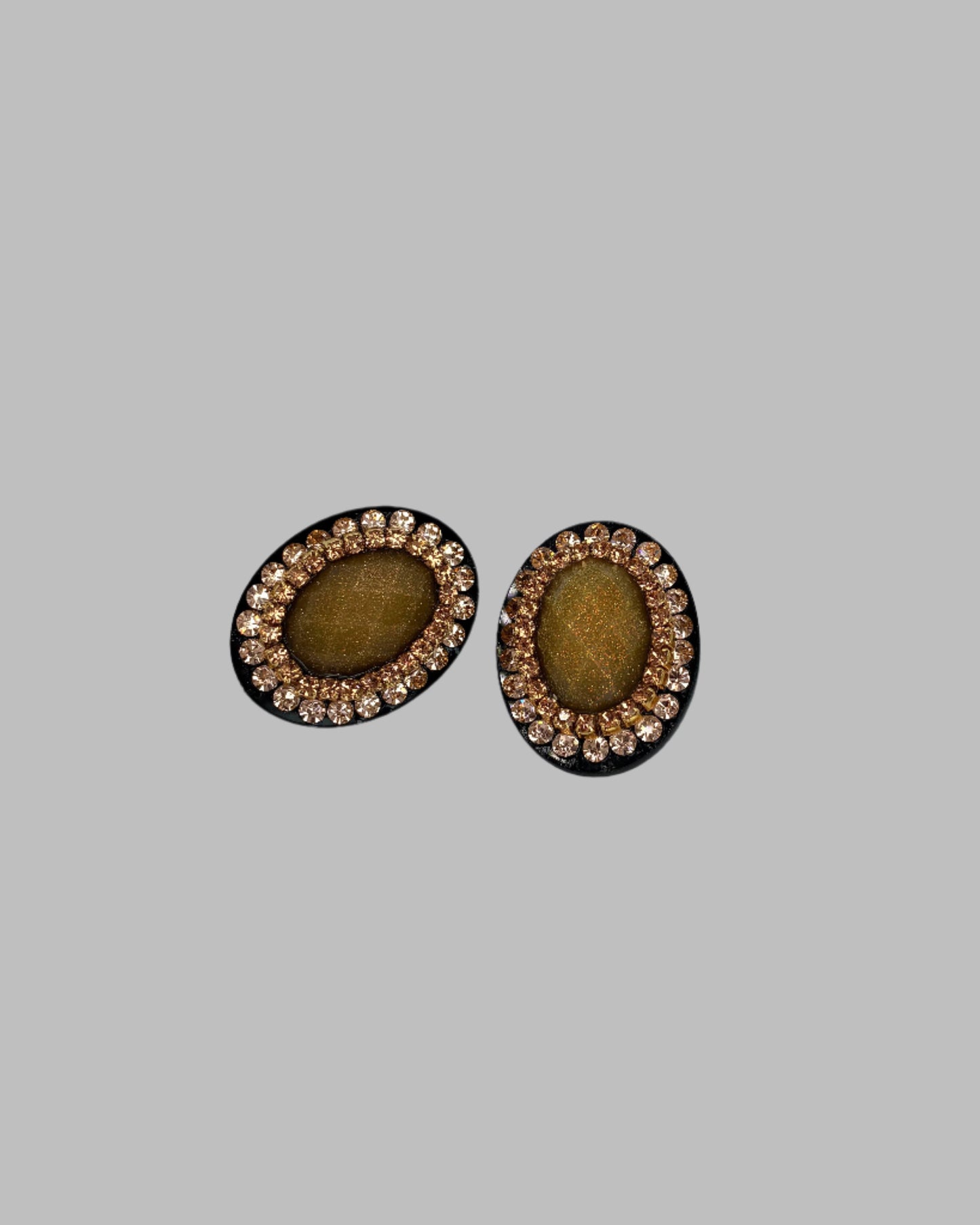 Vintage Gold stone Earrings