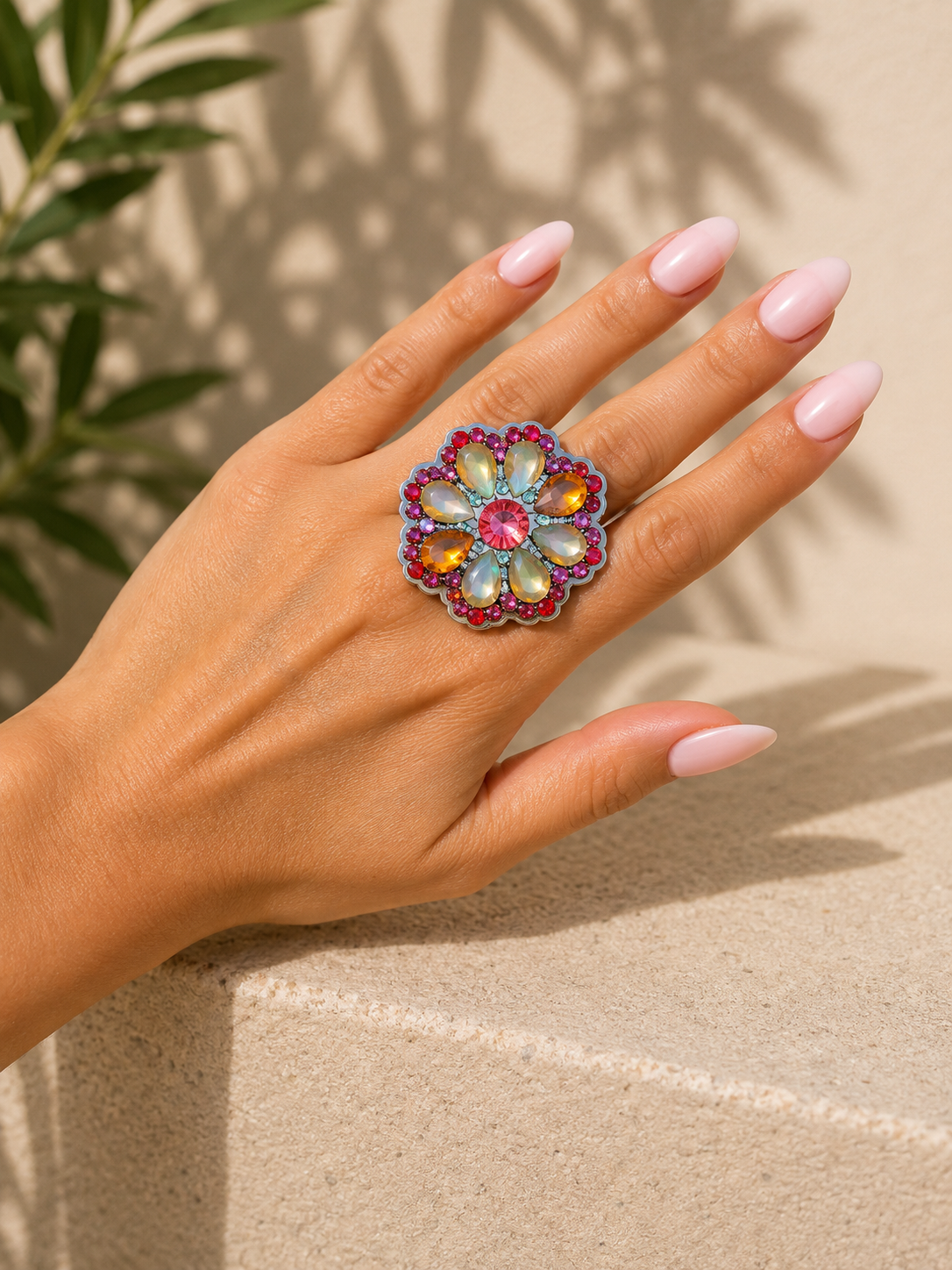 Colorful Rose Ring