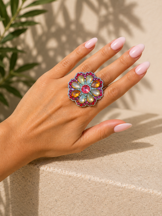 Colorful Rose Ring