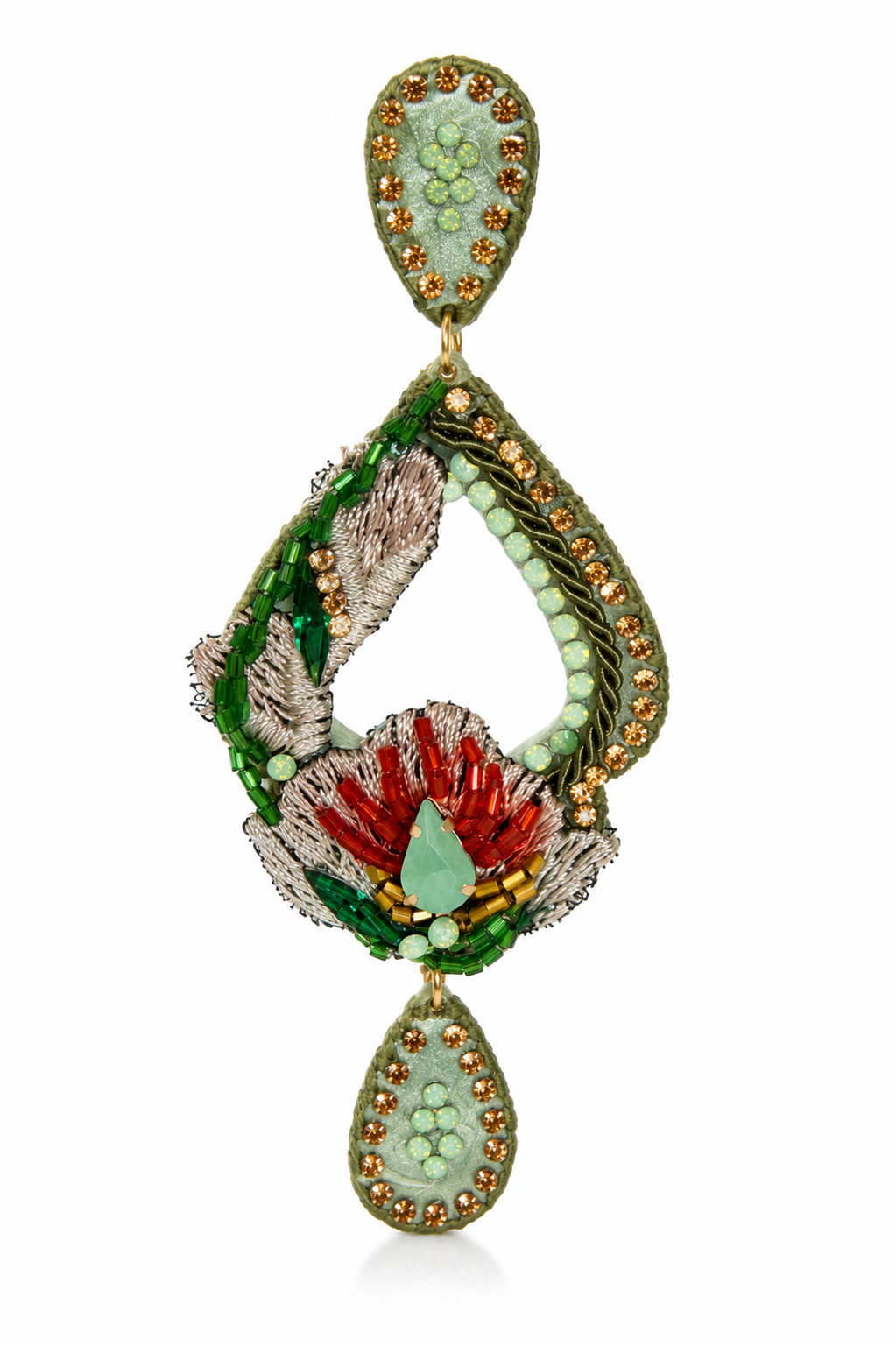 Tropical Garden Statement Earrings