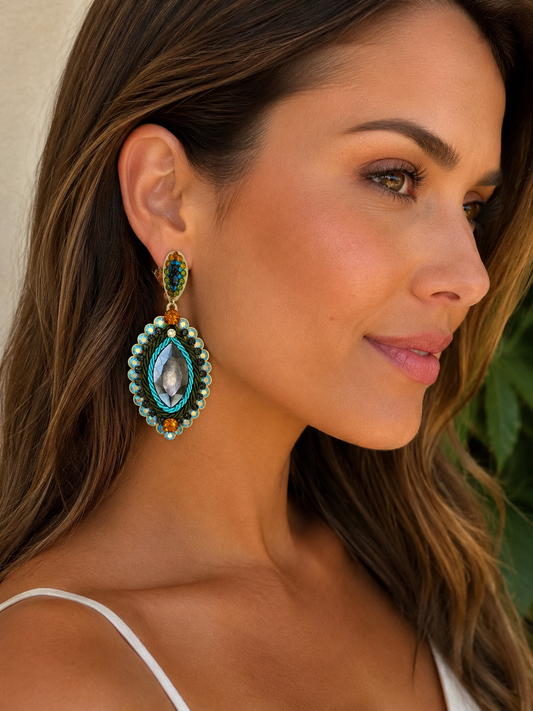 Turquoise teardrop Earrings
