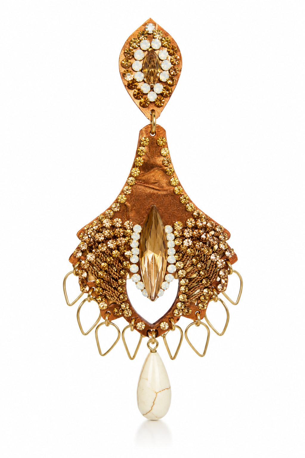 Golden Goddess Statement Earrings