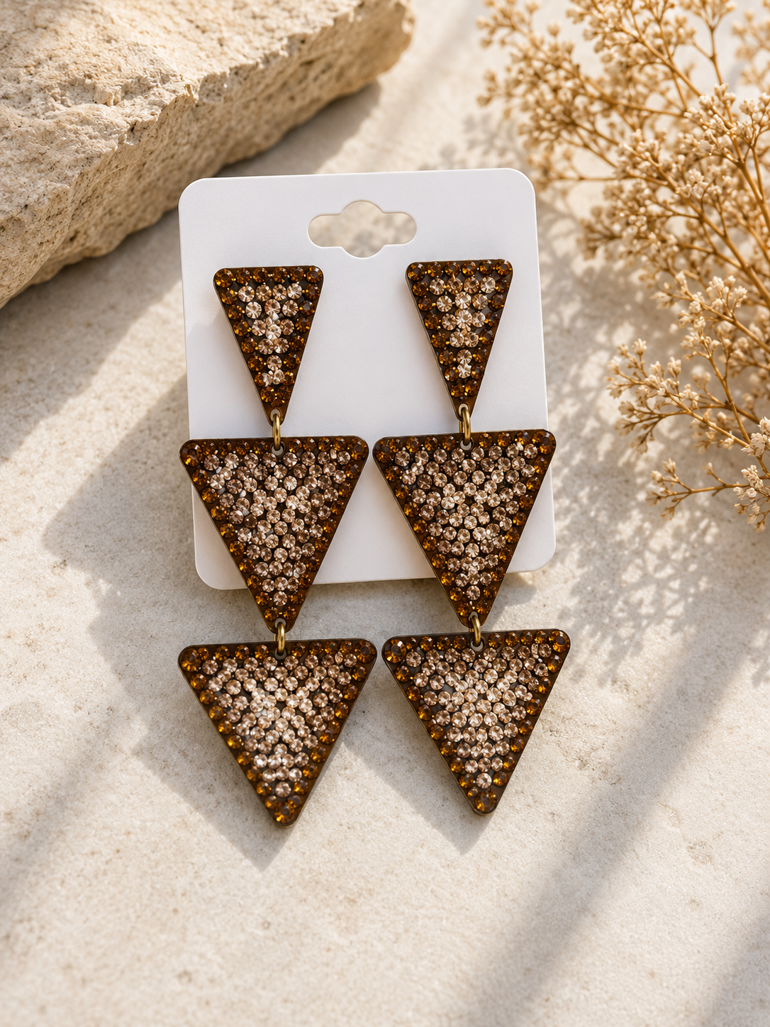 Triangular earrings