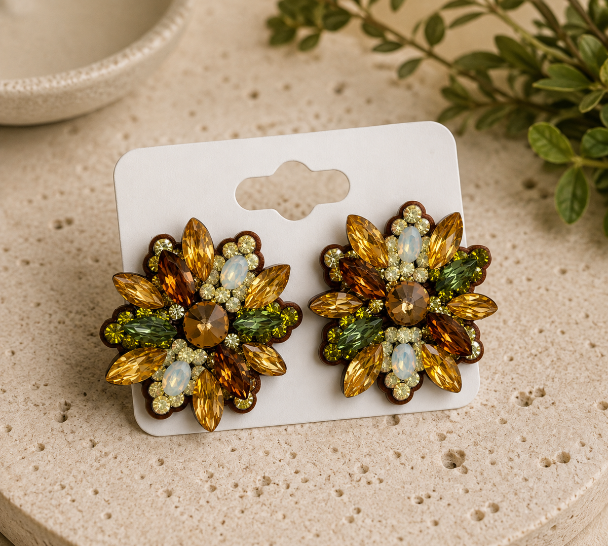 Floral Design Earrings