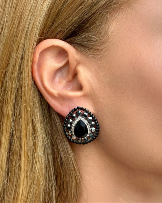 Black Eye drop Earrings