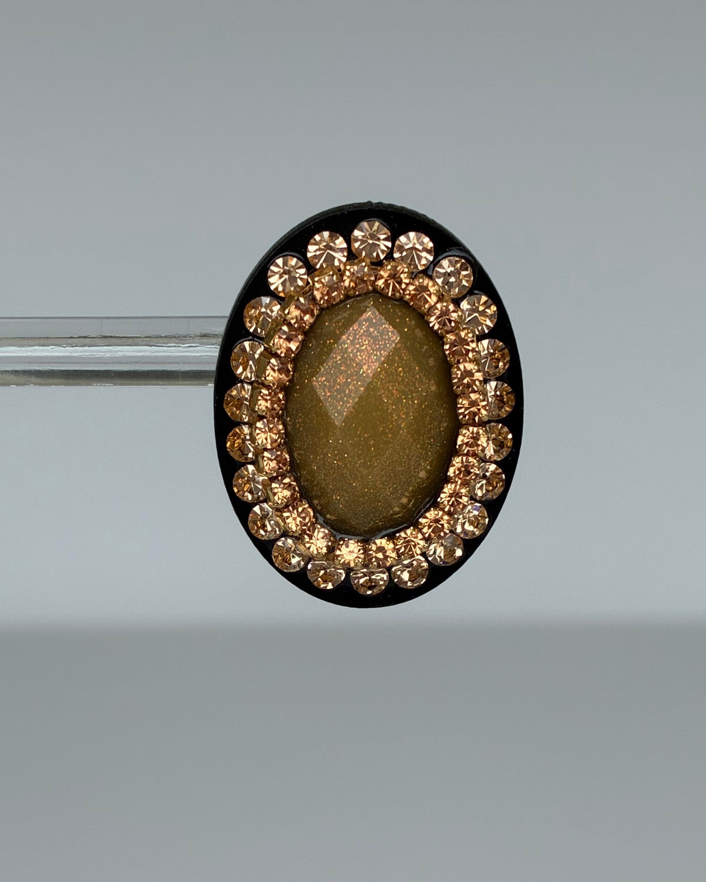 Vintage Gold stone Earrings