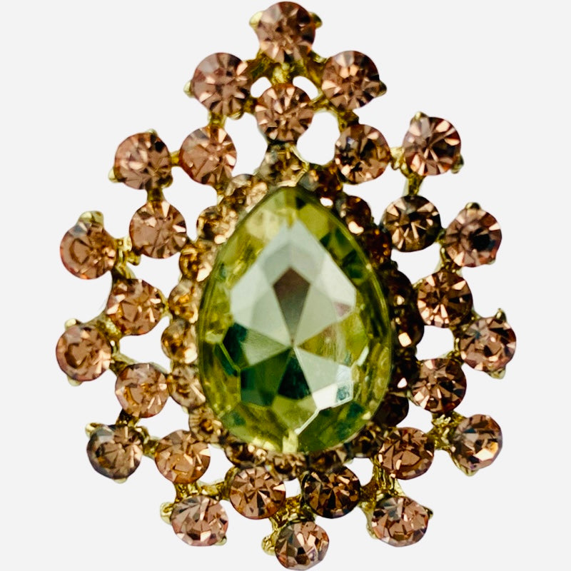 Green gemstone earrings
