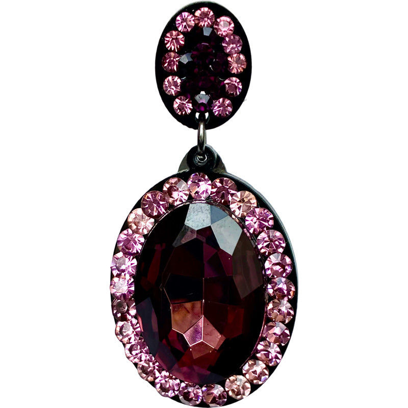 Purple gemstone earrings