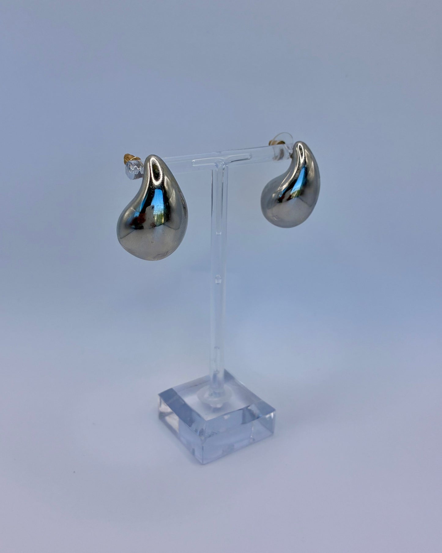 Silver teardrop earrings