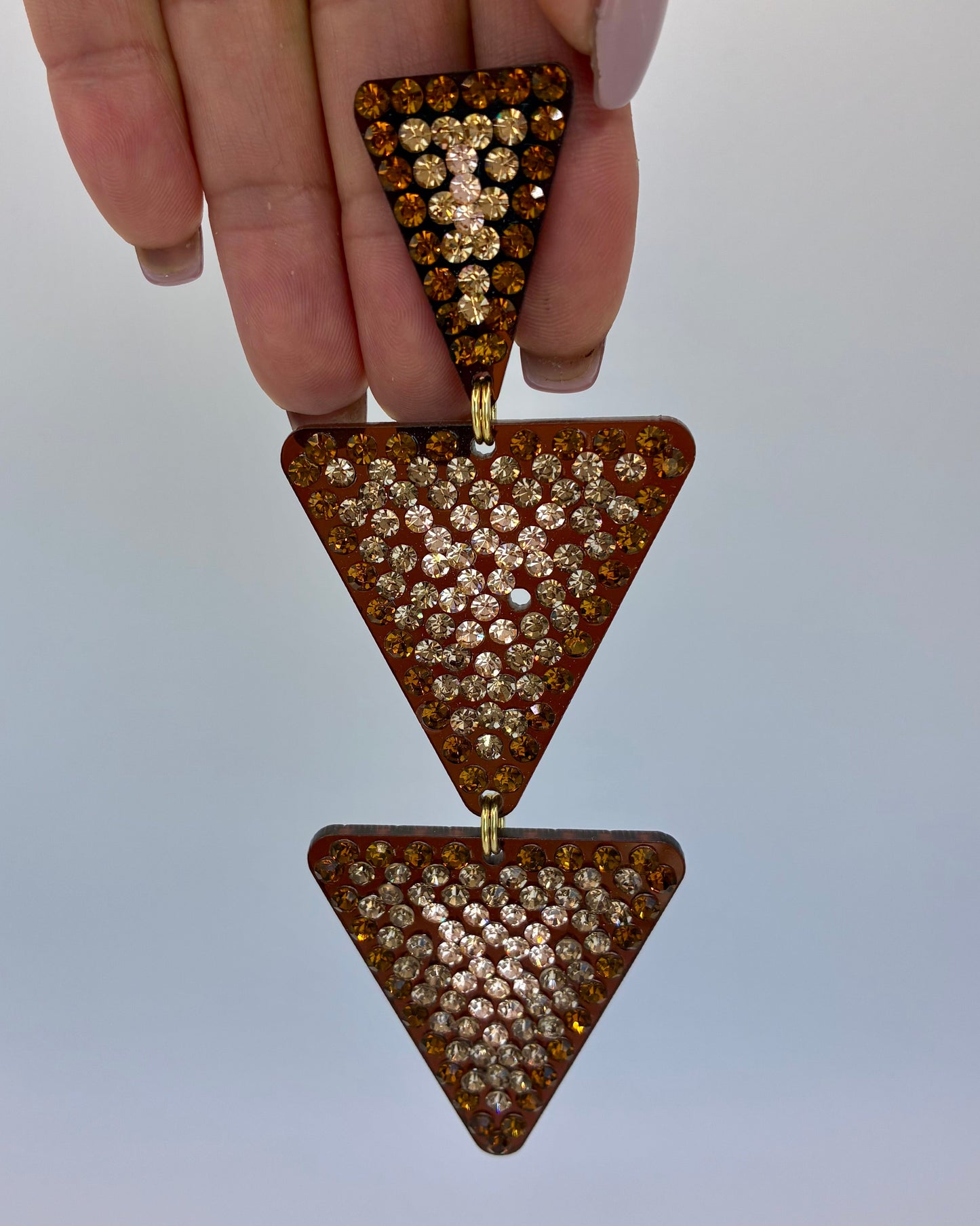 Triangular earrings