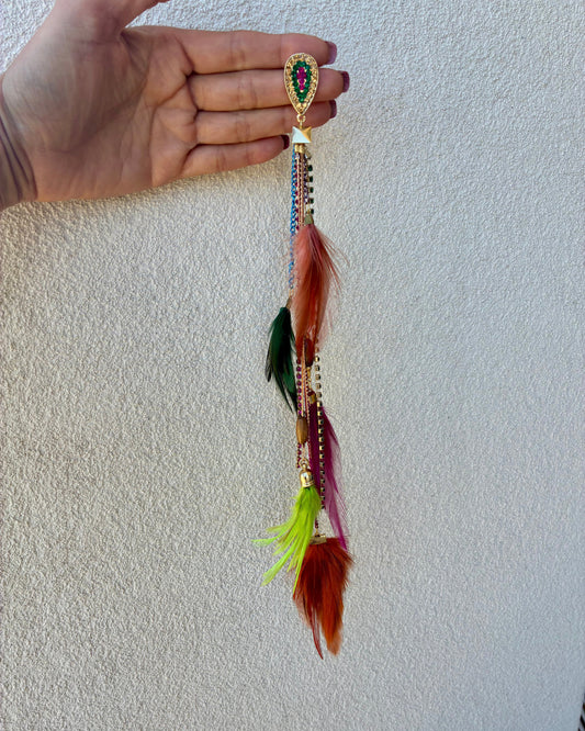 Colorful Feathers Earrings