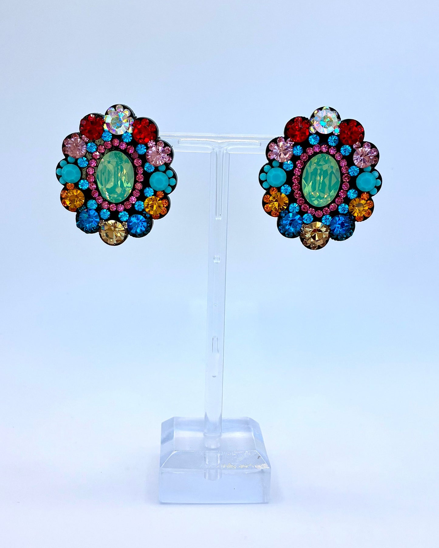 Colorful Floral Earrings