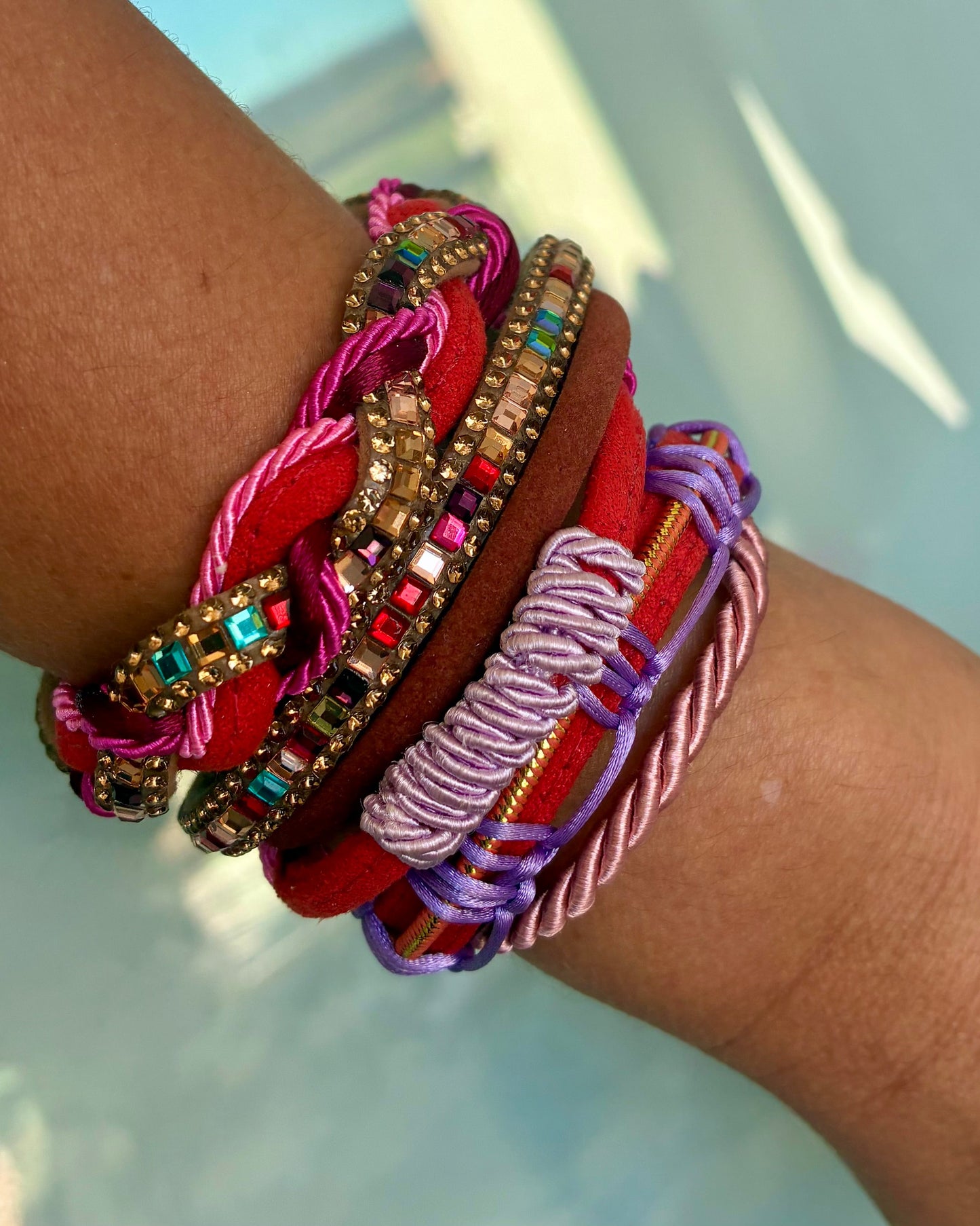 Colorful Set of 3 Bracelets in 1