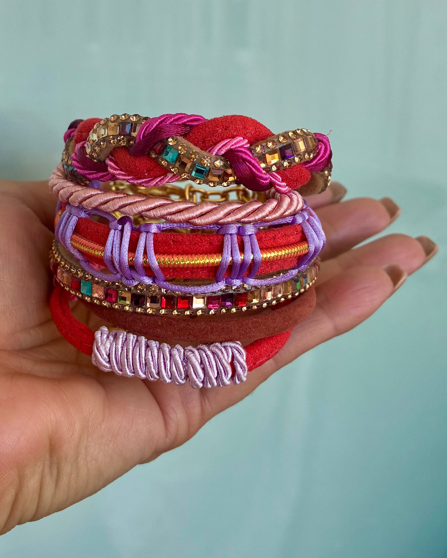 Colorful Set of 3 Bracelets in 1